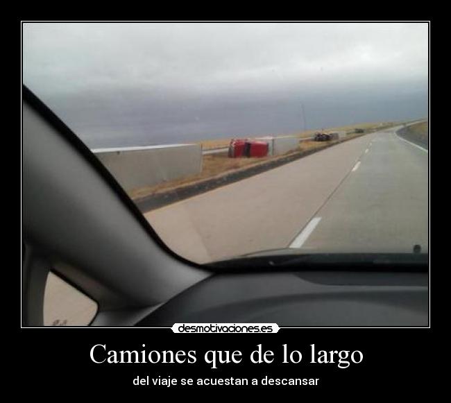 Camiones que de lo largo - 