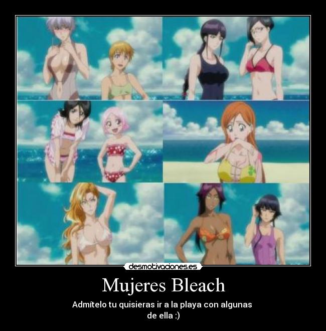Mujeres Bleach - Admítelo tu quisieras ir a la playa con algunas
de ella :)