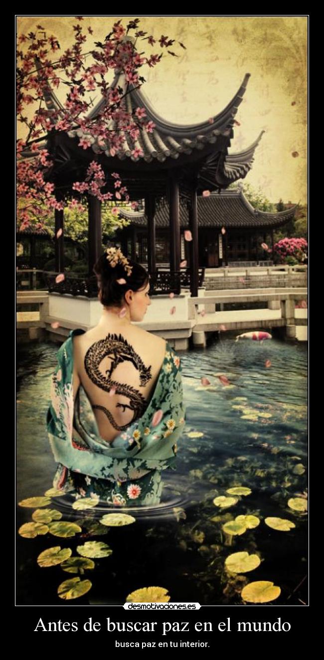Antes de buscar paz en el mundo -