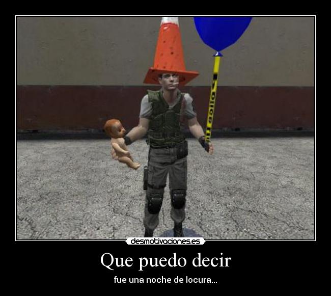 carteles video game resident evil chris redfield party desmotivaciones