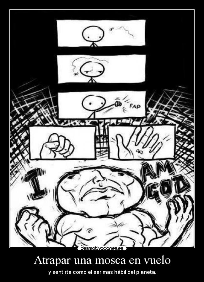 Atrapar una mosca en vuelo -