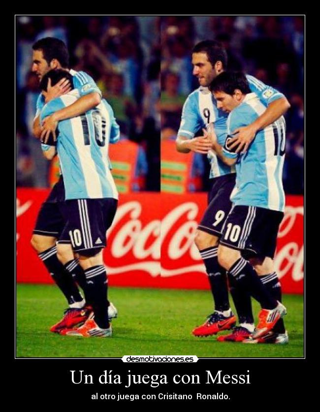 Un día juega con Messi - 