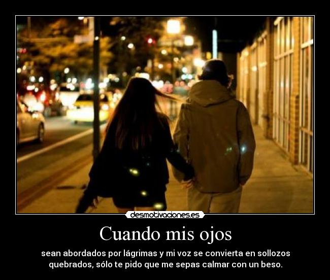 Cuando mis ojos -
