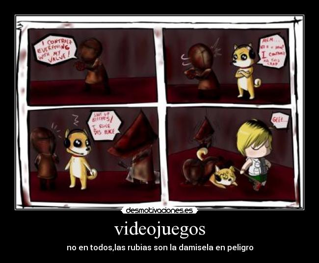 videojuegos - no en todos,las rubias son la damisela en peligro