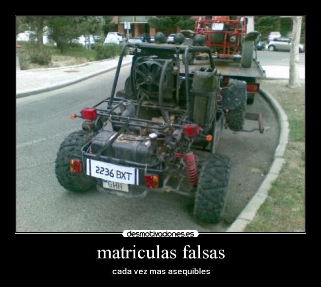 matriculas falsas - 