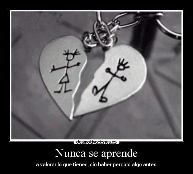 Nunca se aprende -