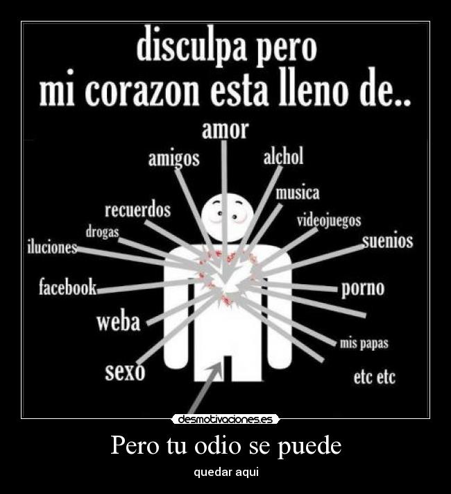 Pero tu odio se puede - quedar aqui