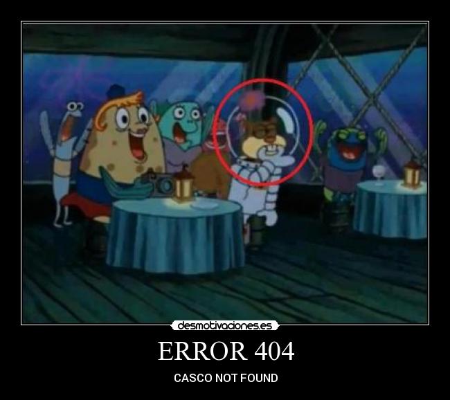 carteles casco bob esponja acuerdo como llama ardilla esa version friki pez gordo lado desmotivaciones