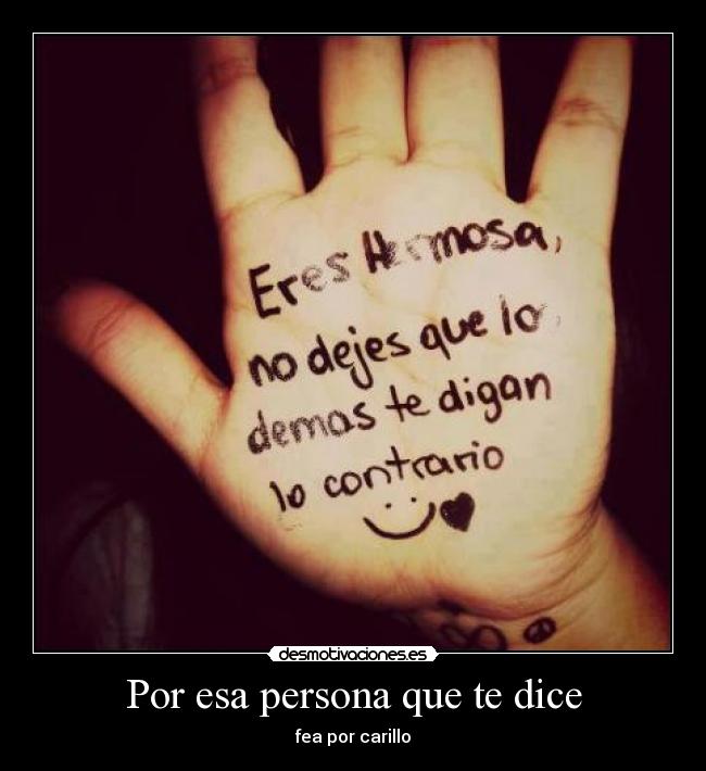 Por esa persona que te dice - 