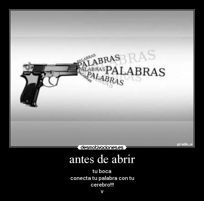 antes de abrir -