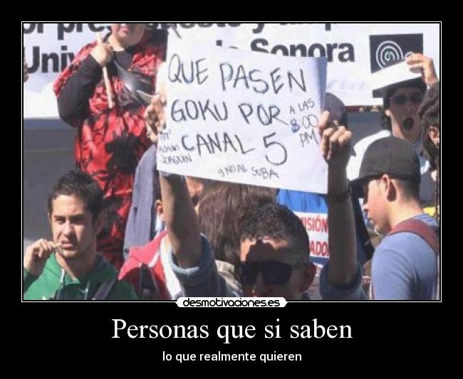Personas que si saben - 