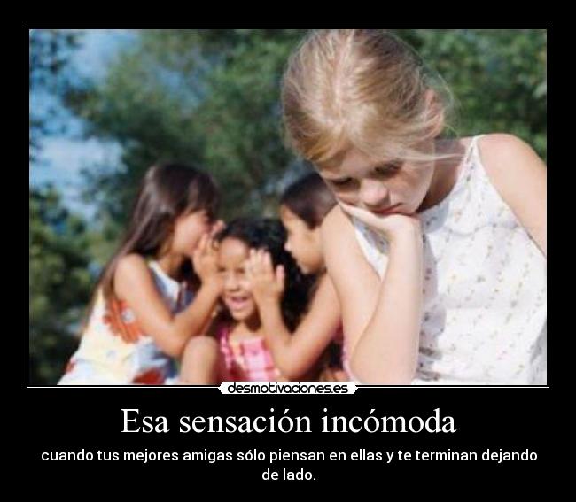 carteles nina sola amigas desmotivaciones