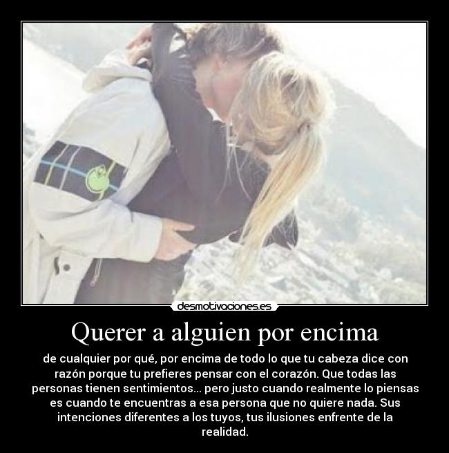 Querer a alguien por encima - 