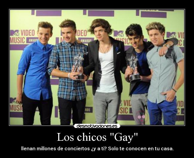 Los chicos Gay - llenan millones de conciertos ¿y a ti? Solo te conocen en tu casa.