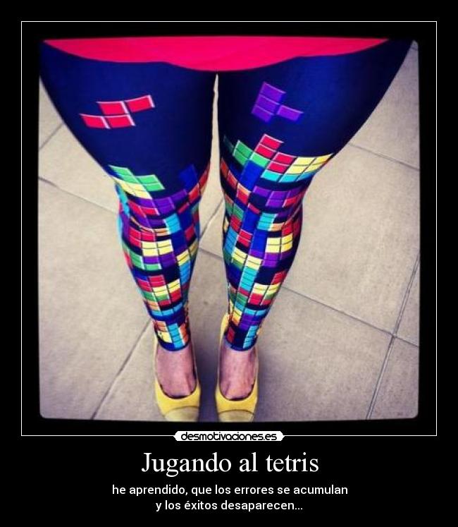 Jugando al tetris -