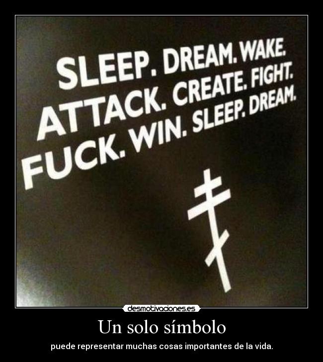 Un solo símbolo - puede representar muchas cosas importantes de la vida.