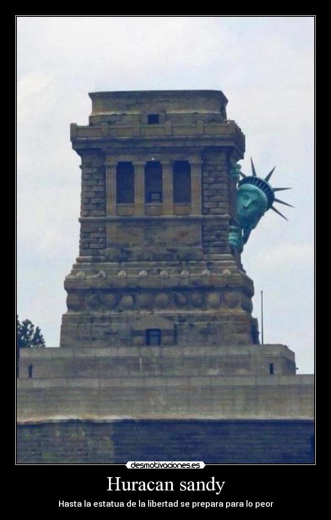Huracan sandy - Hasta la estatua de la libertad se prepara para lo peor