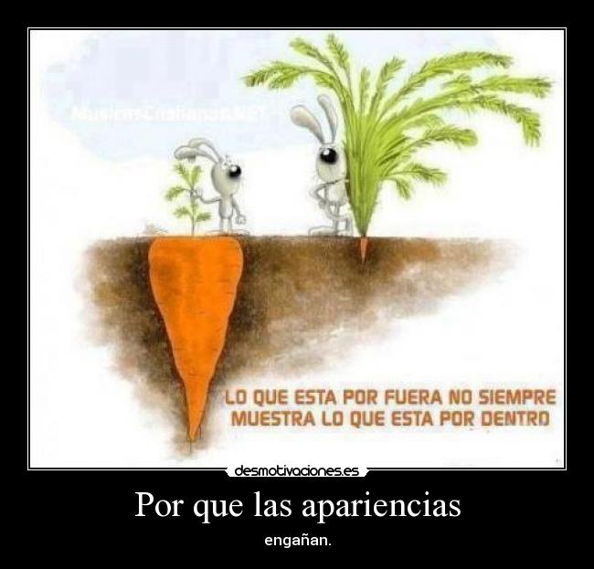 Por que las apariencias -