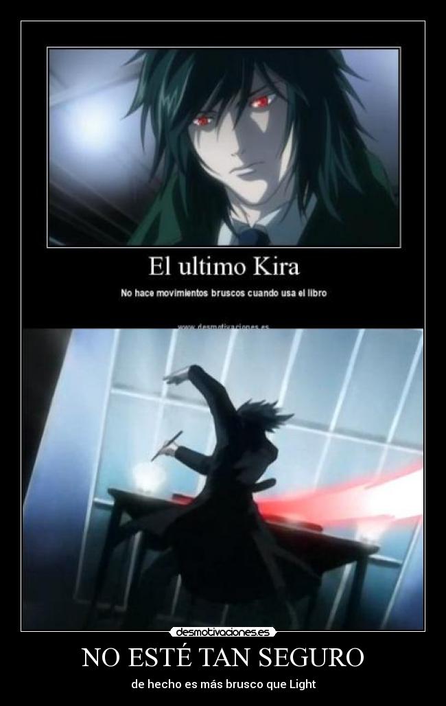 carteles teru mikami cuarto kira death note hecho mas brusco que kira desmotivaciones