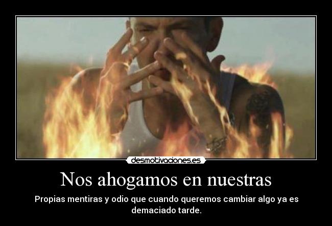 Nos ahogamos en nuestras -