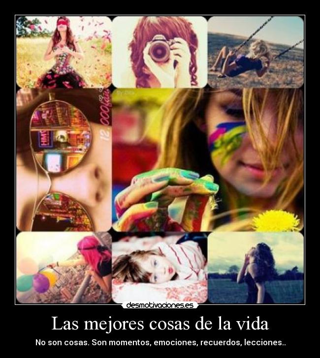 carteles vida las mejores cosas desmotivaciones