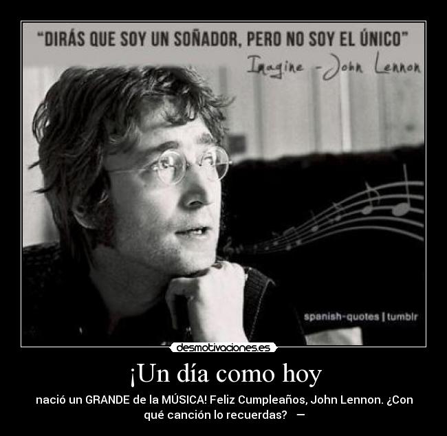 ¡Un día como hoy -