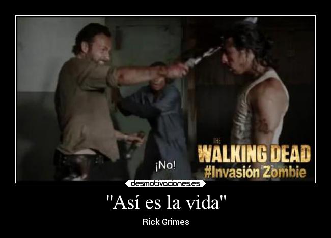 carteles vida the walking dead desmotivaciones