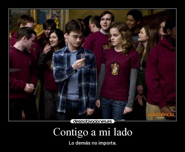 carteles harry hermione harmony desmotivaciones