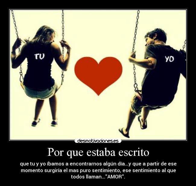 Por que estaba escrito -