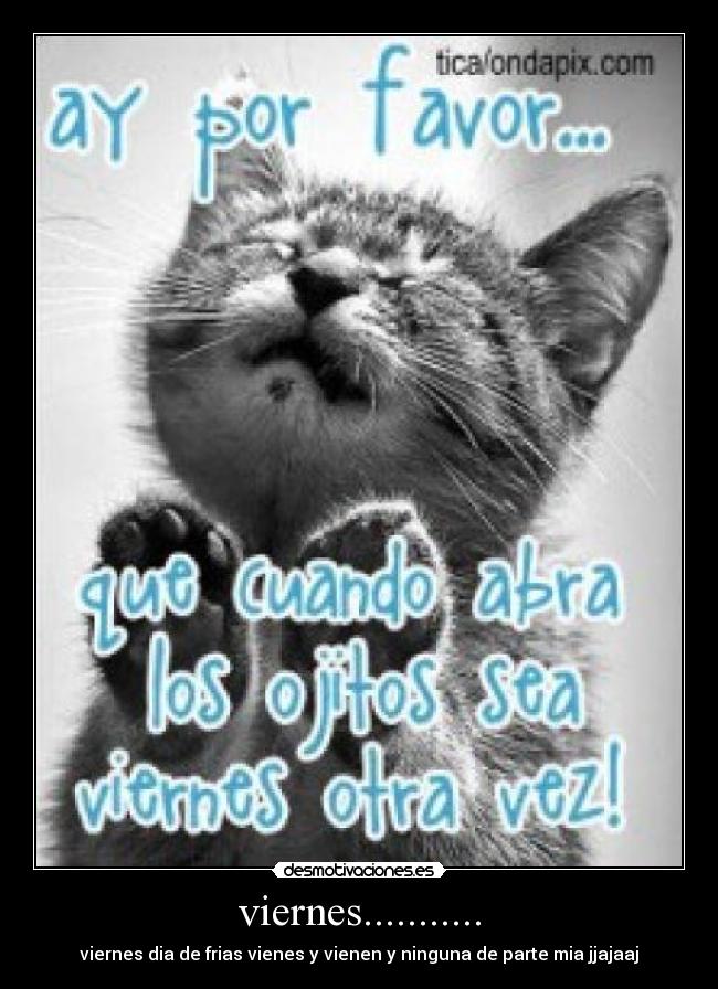viernes........... - viernes dia de frias vienes y vienen y ninguna de parte mia jjajaaj