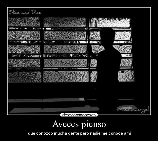 Aveces pienso -