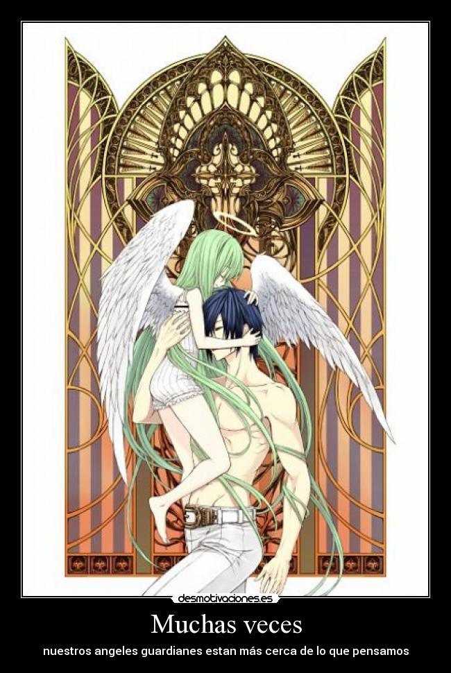 Muchas veces - nuestros angeles guardianes estan más cerca de lo que pensamos