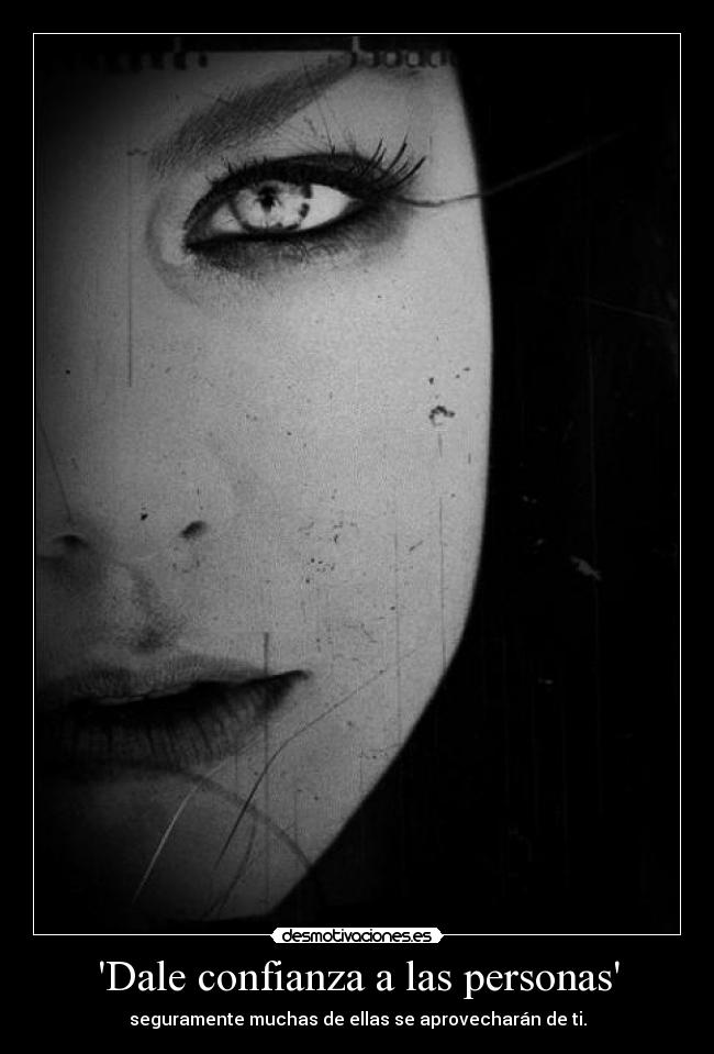 Dale confianza a las personas -