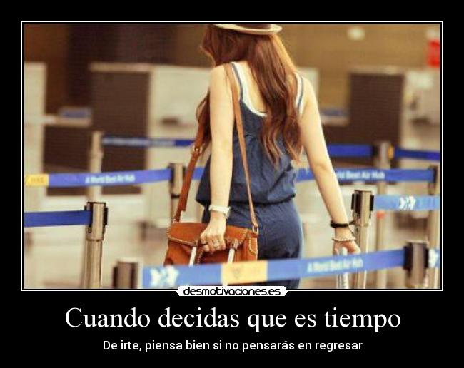 Cuando decidas que es tiempo - 