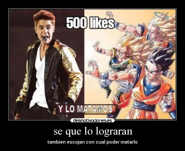 se que lo lograran -