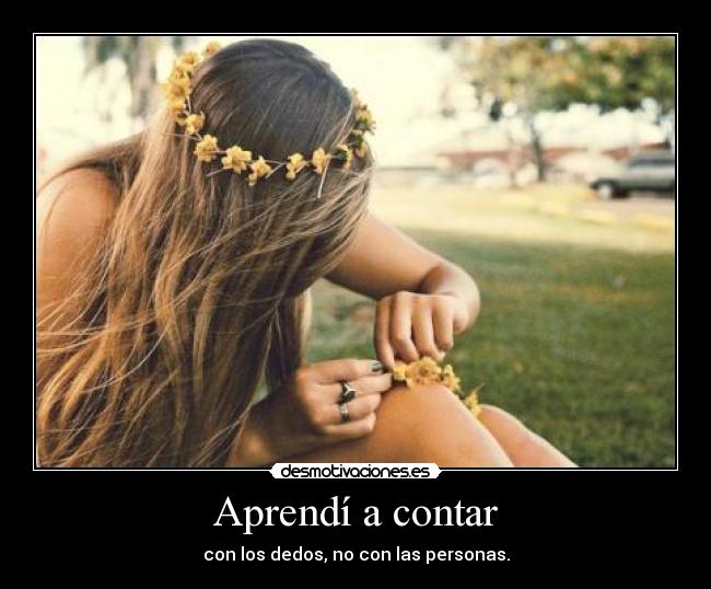 Aprendí a contar -