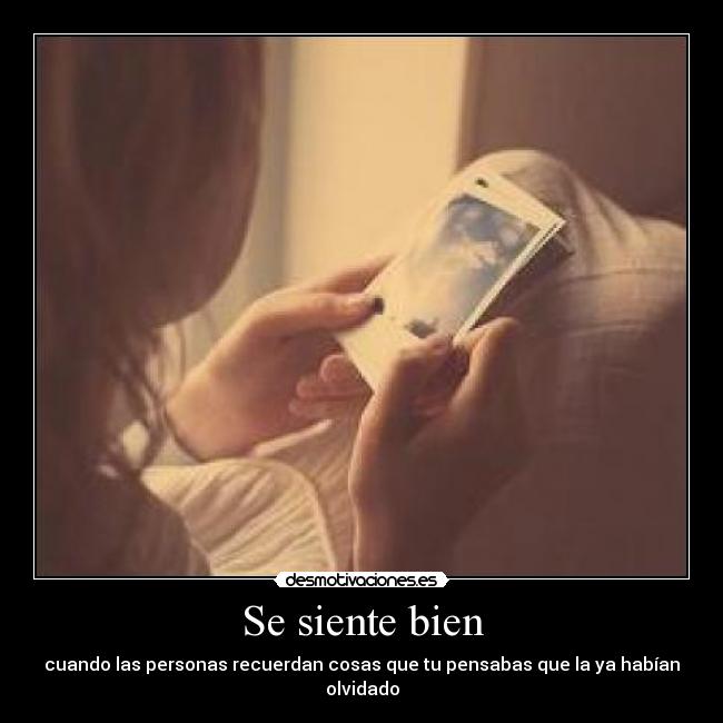 Se siente bien -