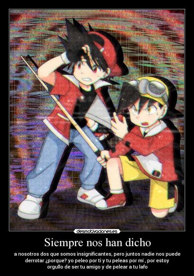 carteles anime pokemon manga game special kyurem red gold amistad juntos union lucha voluntad subestimar desmotivaciones