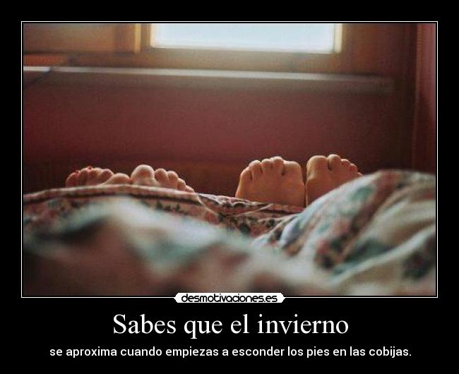 Sabes que el invierno -