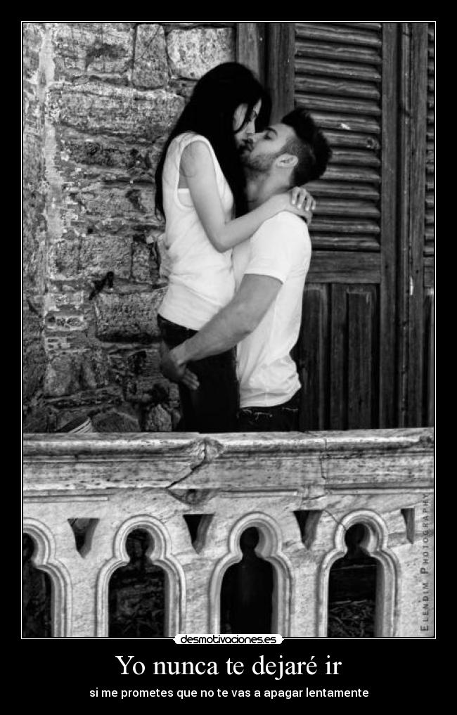 Yo nunca te dejaré ir - si me prometes que no te vas a apagar lentamente