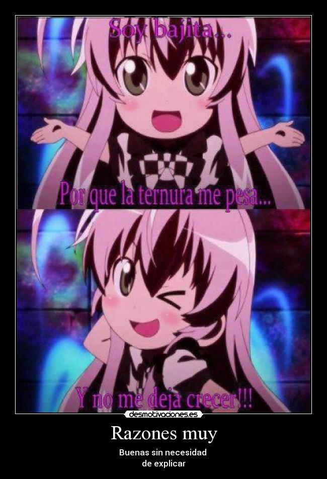 Razones muy -