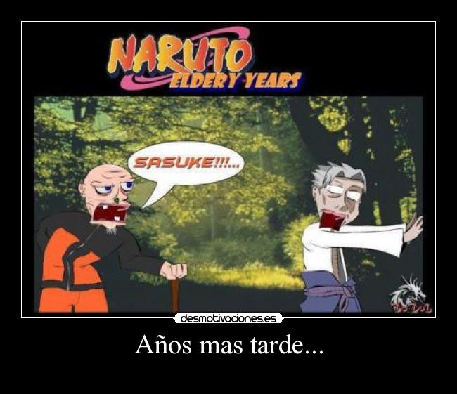 carteles naruto shippuden anime desmotivaciones