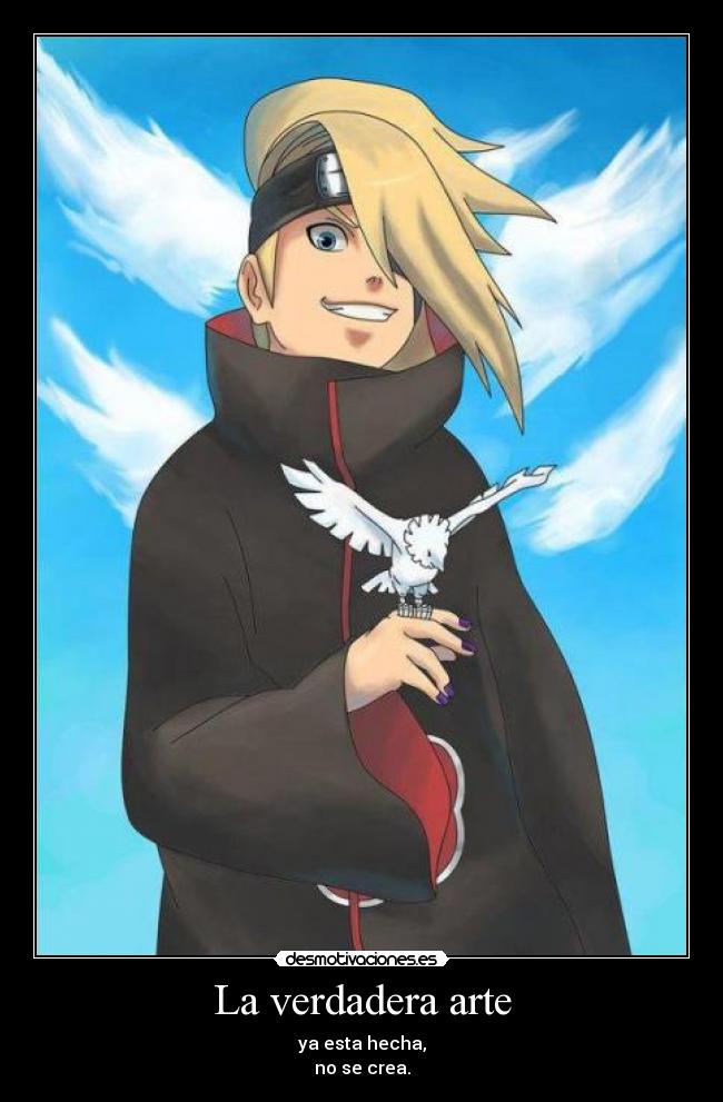 La verdadera arte - ya esta hecha,
no se crea.