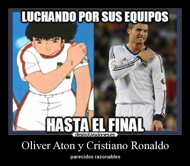Oliver Aton y Cristiano Ronaldo - parecidos razonables