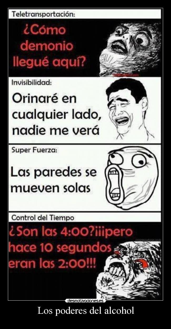 Los poderes del alcohol -