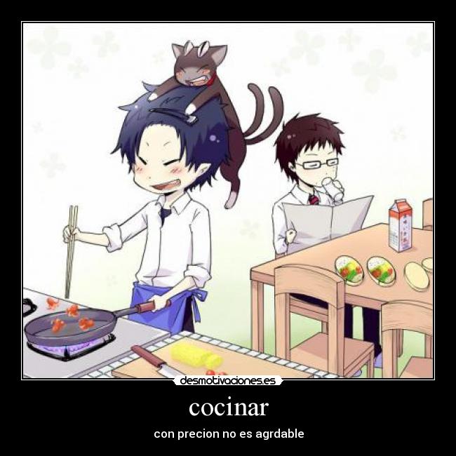 cocinar - con precion no es agrdable