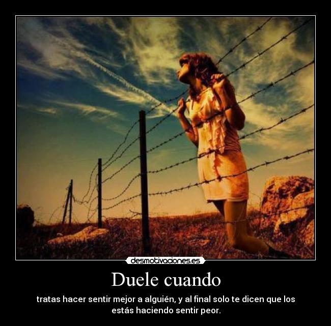 Duele cuando -