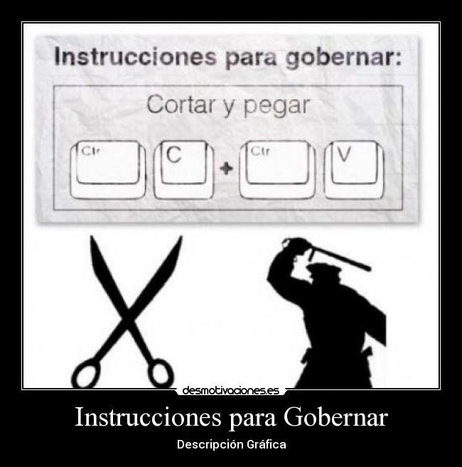 Instrucciones para Gobernar - Descripción Gráfica