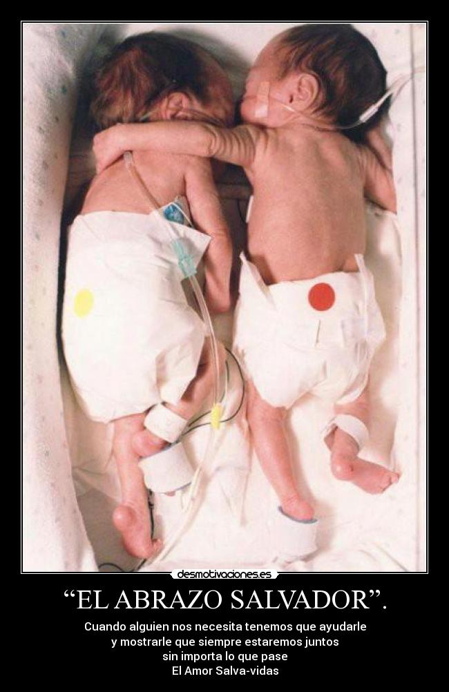 “EL ABRAZO SALVADOR”. -