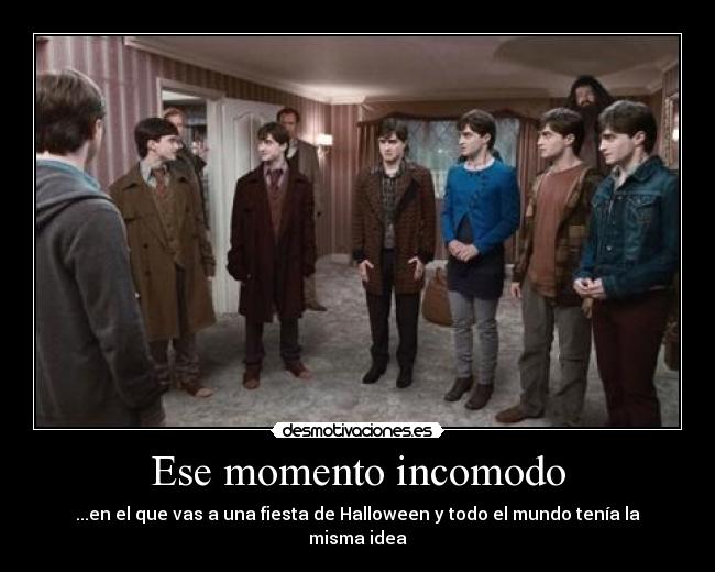 Ese momento incomodo - ...en el que vas a una fiesta de Halloween y todo el mundo tenía la misma idea